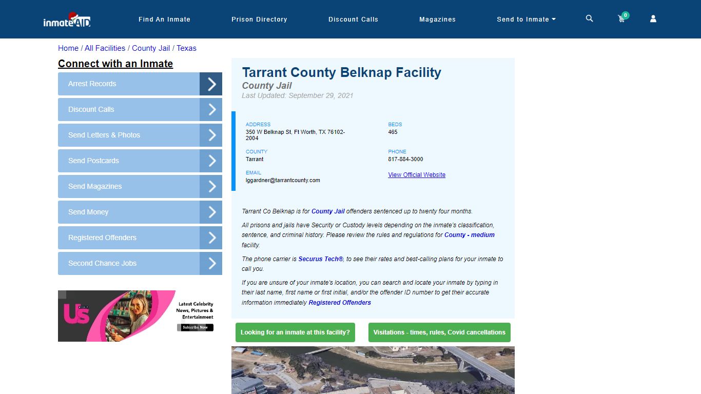 Tarrant County Belknap Facility - Inmate Locator - Ft Worth, TX